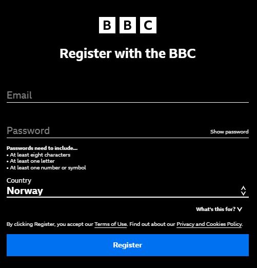 bbc iplayer signup